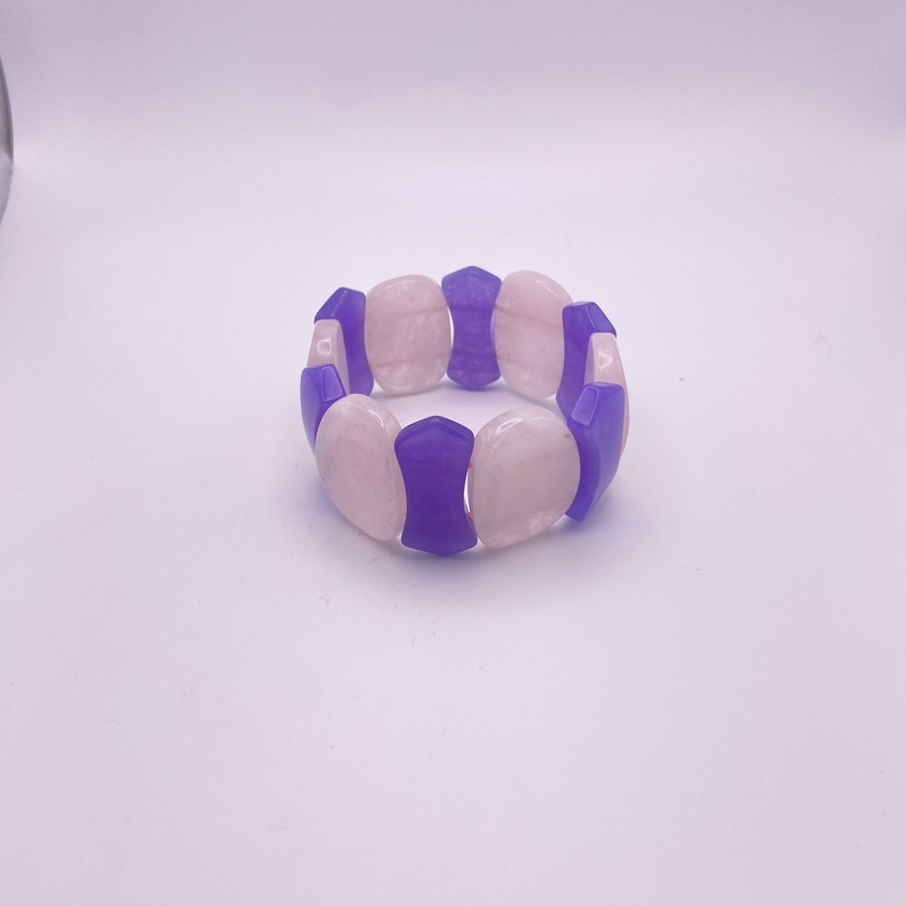 🔥Rose Quartz and Amethyst Stretch Bracelet🔥